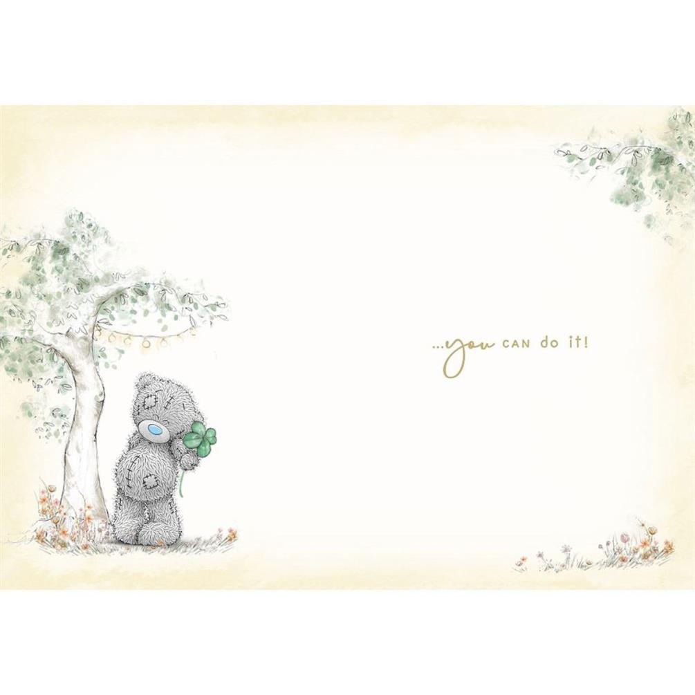 Bear with Clover Me to You Bear Good Luck Card Extra Image 1